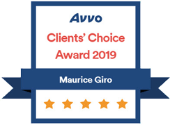 Avvo Clients' Choice Award 2019, Maurice Giro